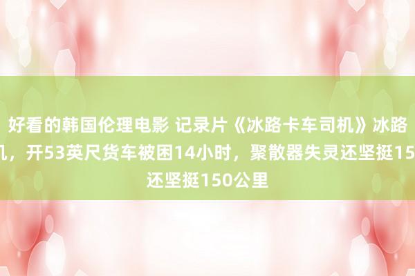 好看的韩国伦理电影 记录片《冰路卡车司机》冰路女司机，开53英尺货车被困14小时，聚散器失灵还坚挺150公里